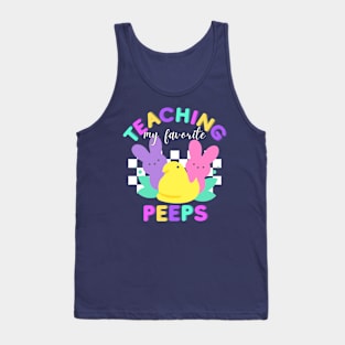 Easter Peeps Teacher Shirt Tank Top